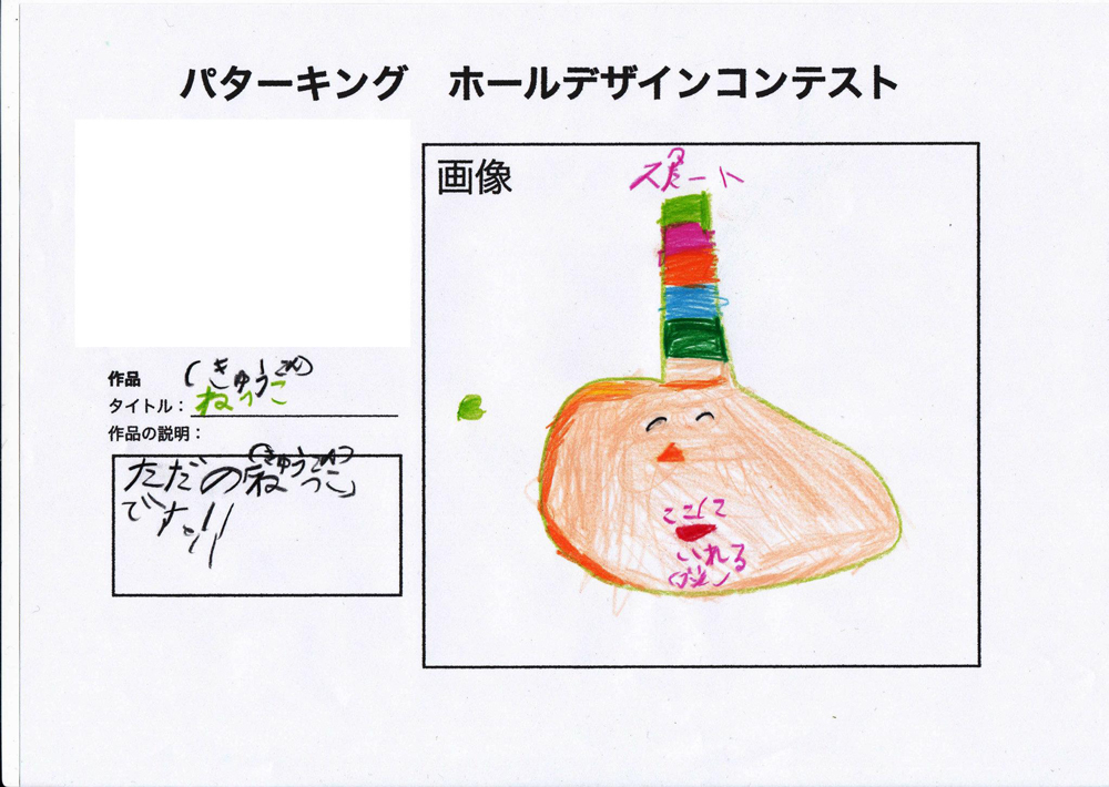 日本からの郵送ホールデザイン応募作品 #6